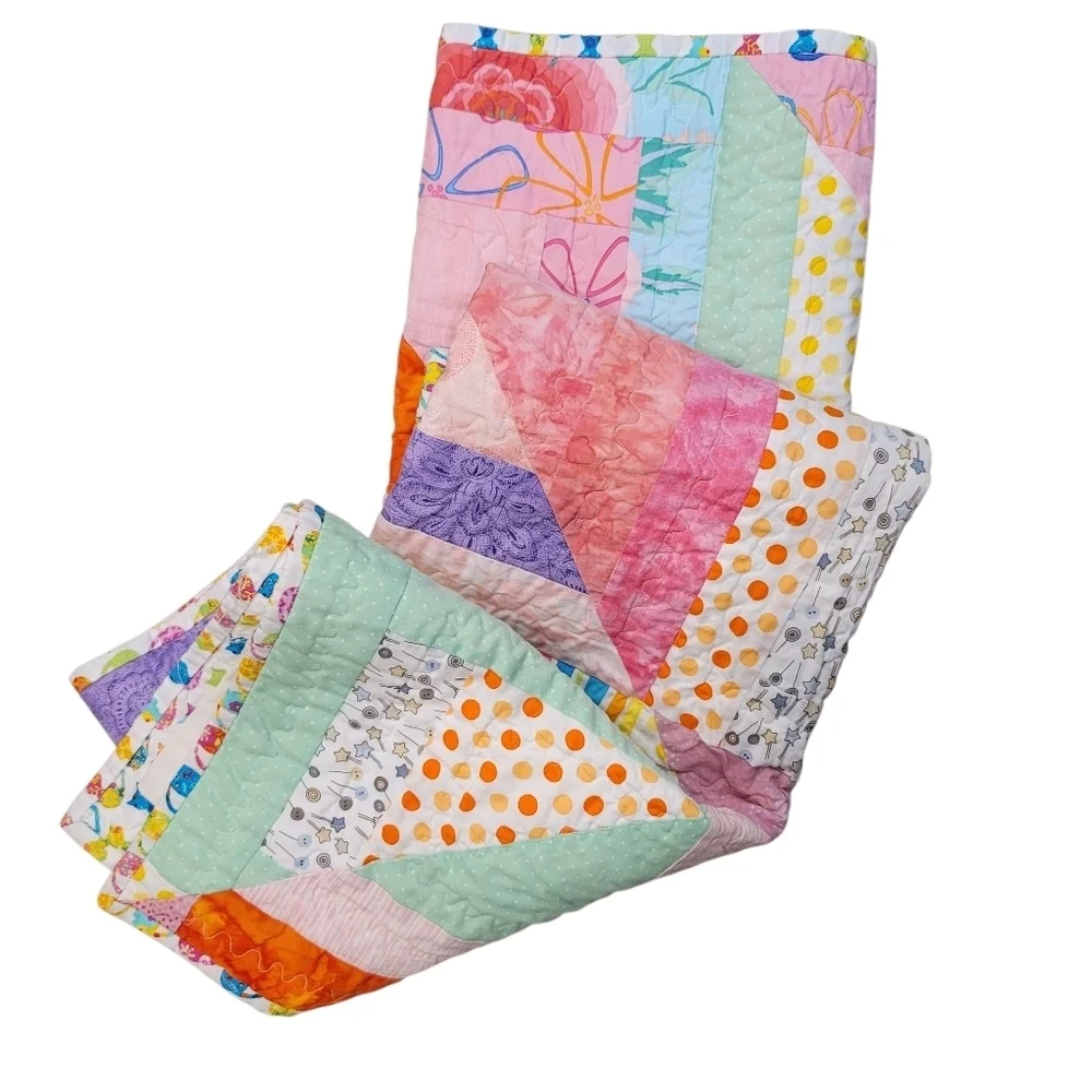 Handmade Modern Boy McFall's Quick Quilt Pattern Heirloom - 40 x 41